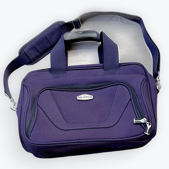 Ricardo Beverly Hills Handbags - Ricardo Beverly Hills Travel/Office Bag Purple Handle/ Shoulder Strap-Never Used